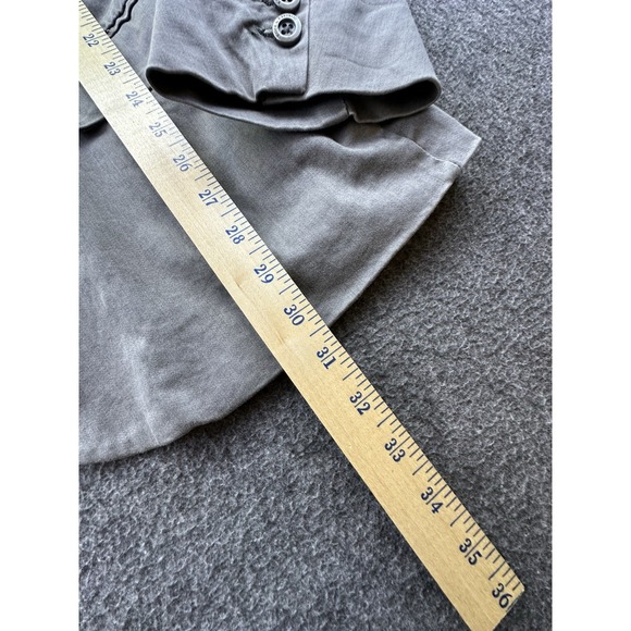 Rock Republic Blazer Mens Large Gray Buttons Pockets Jacket Casual Preppy - Picture 4 of 13